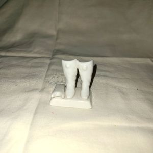 White Porcelain Match Safe